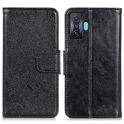 Coque Portefeuille Livre Cuir Etui Clapet N05P pour Xiaomi Redmi K50 Gaming 5G Noir