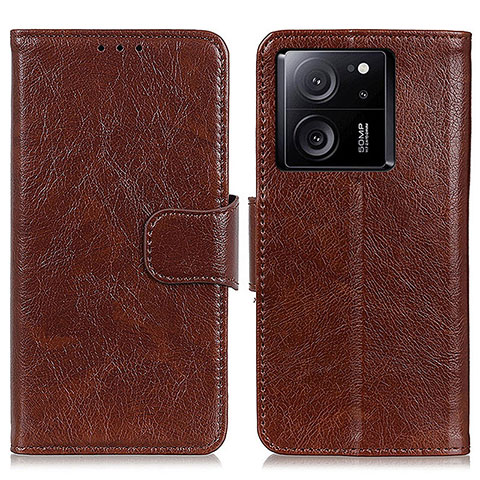 Coque Portefeuille Livre Cuir Etui Clapet N05P pour Xiaomi Redmi K60 Ultra 5G Marron