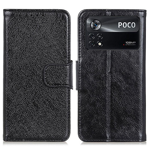 Coque Portefeuille Livre Cuir Etui Clapet N05P pour Xiaomi Redmi Note 11E Pro 5G Noir