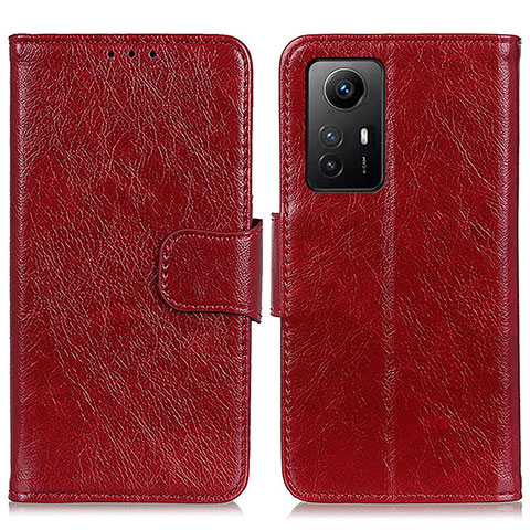 Coque Portefeuille Livre Cuir Etui Clapet N05P pour Xiaomi Redmi Note 12S Rouge