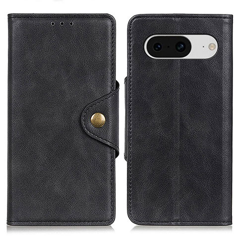 Coque Portefeuille Livre Cuir Etui Clapet N06P pour Google Pixel 8 5G Noir