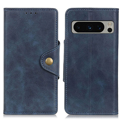 Coque Portefeuille Livre Cuir Etui Clapet N06P pour Google Pixel 8 Pro 5G Bleu