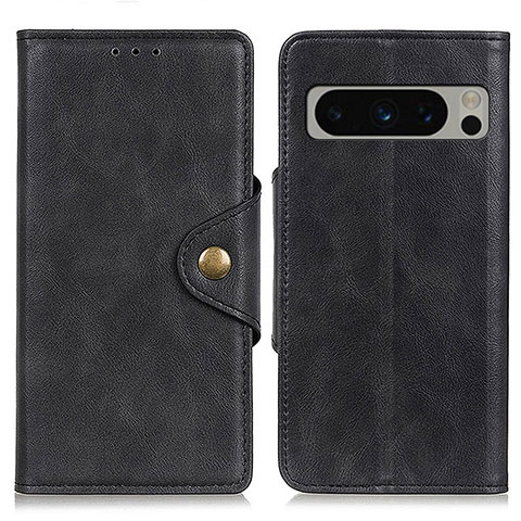 Coque Portefeuille Livre Cuir Etui Clapet N06P pour Google Pixel 8 Pro 5G Noir