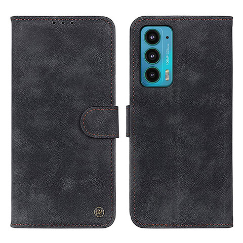 Coque Portefeuille Livre Cuir Etui Clapet N06P pour Motorola Moto Edge 20 5G Noir