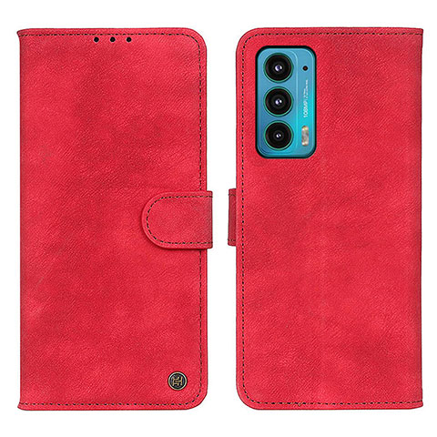 Coque Portefeuille Livre Cuir Etui Clapet N06P pour Motorola Moto Edge 20 5G Rouge