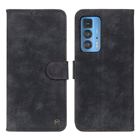 Coque Portefeuille Livre Cuir Etui Clapet N06P pour Motorola Moto Edge 20 Pro 5G Noir