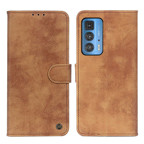 Coque Portefeuille Livre Cuir Etui Clapet N06P pour Motorola Moto Edge S Pro 5G Marron