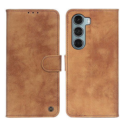 Coque Portefeuille Livre Cuir Etui Clapet N06P pour Motorola Moto Edge S30 5G Marron