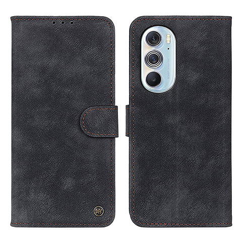 Coque Portefeuille Livre Cuir Etui Clapet N06P pour Motorola Moto Edge X30 5G Noir