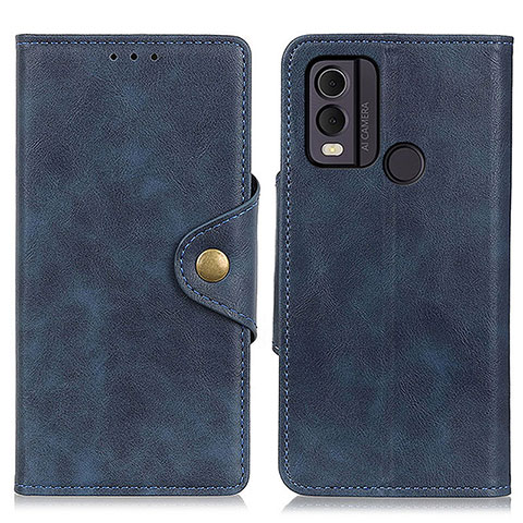 Coque Portefeuille Livre Cuir Etui Clapet N06P pour Nokia C22 Bleu