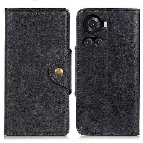 Coque Portefeuille Livre Cuir Etui Clapet N06P pour OnePlus 10R 5G Noir