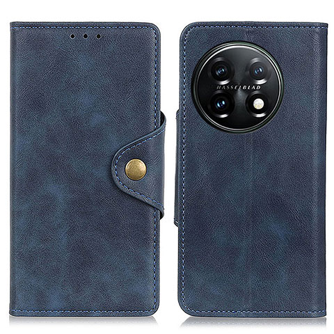 Coque Portefeuille Livre Cuir Etui Clapet N06P pour OnePlus 11 5G Bleu