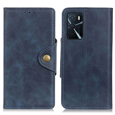 Coque Portefeuille Livre Cuir Etui Clapet N06P pour Oppo A16s Bleu