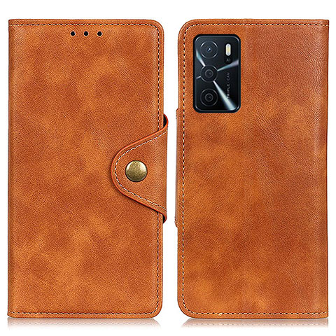 Coque Portefeuille Livre Cuir Etui Clapet N06P pour Oppo A16s Marron