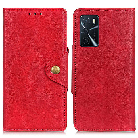 Coque Portefeuille Livre Cuir Etui Clapet N06P pour Oppo A16s Rouge