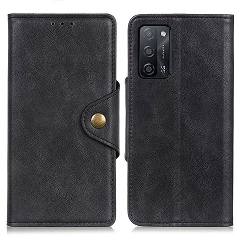 Coque Portefeuille Livre Cuir Etui Clapet N06P pour Oppo A53s 5G Noir