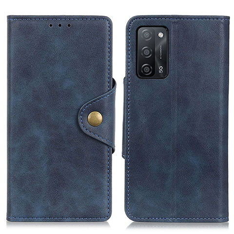 Coque Portefeuille Livre Cuir Etui Clapet N06P pour Oppo A56 5G Bleu