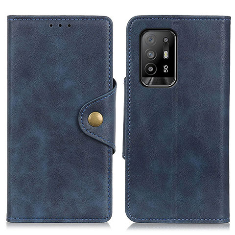 Coque Portefeuille Livre Cuir Etui Clapet N06P pour Oppo A94 5G Bleu