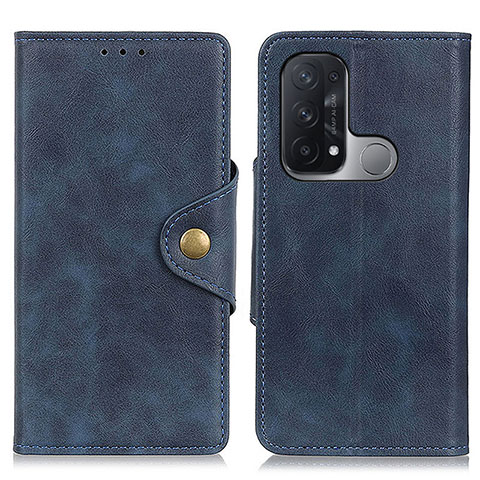 Coque Portefeuille Livre Cuir Etui Clapet N06P pour Oppo Reno5 A Bleu