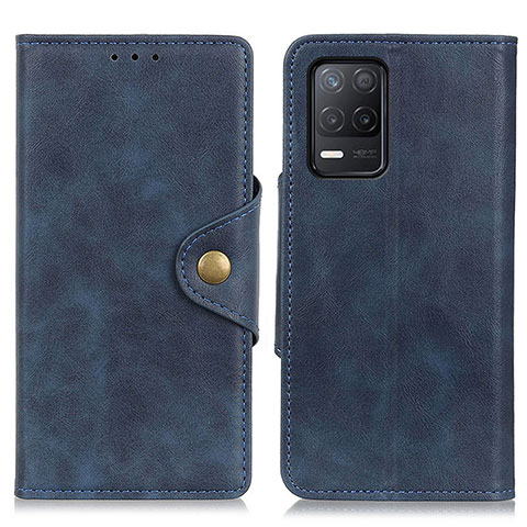 Coque Portefeuille Livre Cuir Etui Clapet N06P pour Realme 8 5G Bleu