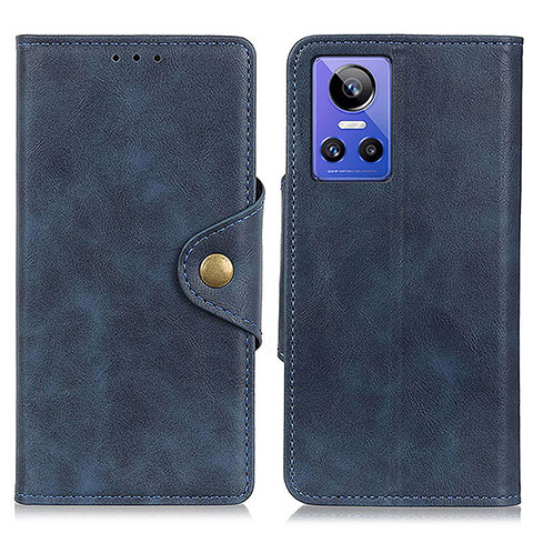 Coque Portefeuille Livre Cuir Etui Clapet N06P pour Realme GT Neo3 5G Bleu