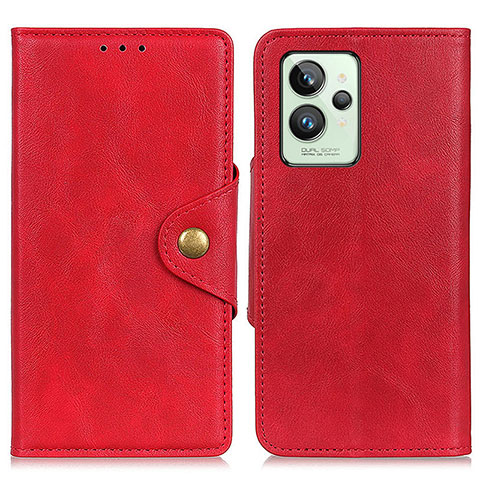 Coque Portefeuille Livre Cuir Etui Clapet N06P pour Realme GT2 Pro 5G Rouge