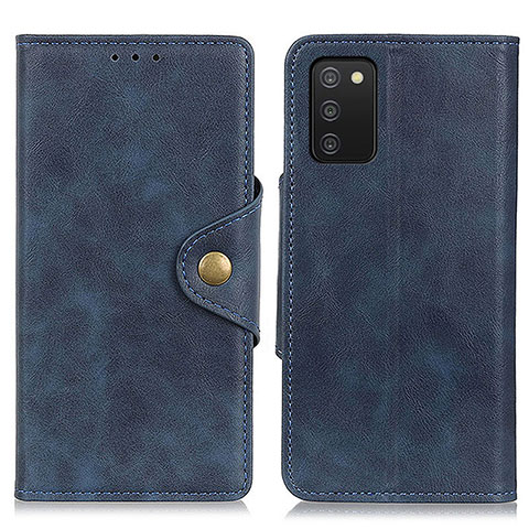 Coque Portefeuille Livre Cuir Etui Clapet N06P pour Samsung Galaxy A02s Bleu