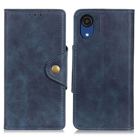 Coque Portefeuille Livre Cuir Etui Clapet N06P pour Samsung Galaxy A03 Core Bleu