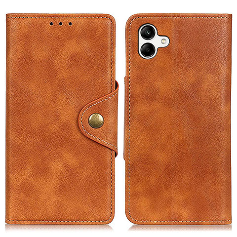 Coque Portefeuille Livre Cuir Etui Clapet N06P pour Samsung Galaxy A04 4G Marron