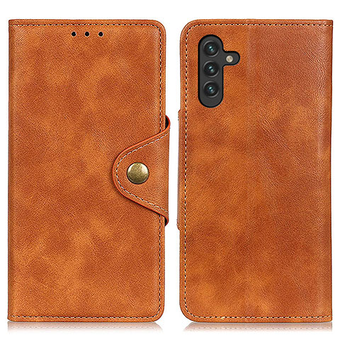 Coque Portefeuille Livre Cuir Etui Clapet N06P pour Samsung Galaxy A04s Marron