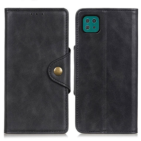 Coque Portefeuille Livre Cuir Etui Clapet N06P pour Samsung Galaxy A22 5G Noir