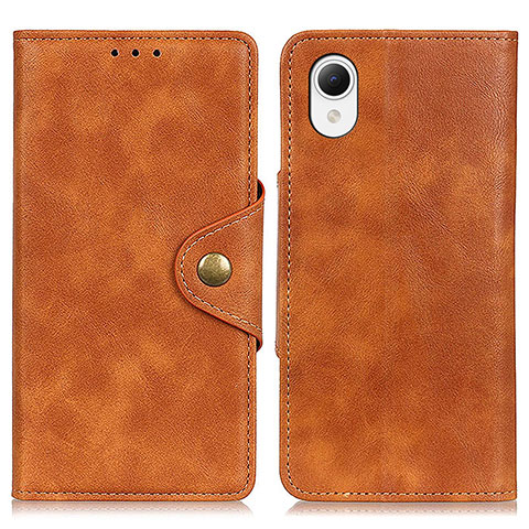 Coque Portefeuille Livre Cuir Etui Clapet N06P pour Samsung Galaxy A23e 5G Marron