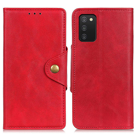 Coque Portefeuille Livre Cuir Etui Clapet N06P pour Samsung Galaxy F02S SM-E025F Rouge