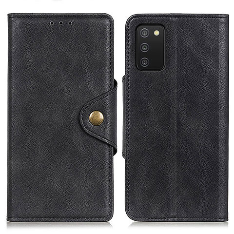 Coque Portefeuille Livre Cuir Etui Clapet N06P pour Samsung Galaxy M02s Noir