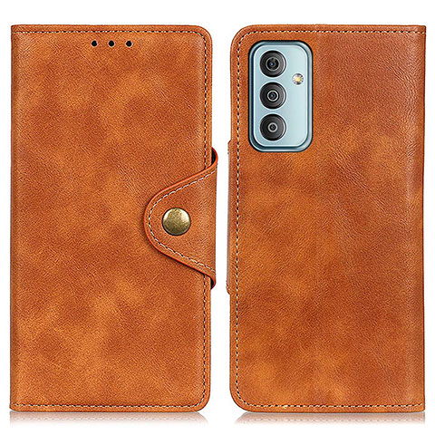 Coque Portefeuille Livre Cuir Etui Clapet N06P pour Samsung Galaxy M13 4G Marron