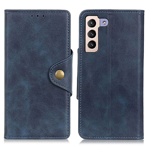 Coque Portefeuille Livre Cuir Etui Clapet N06P pour Samsung Galaxy S21 Plus 5G Bleu