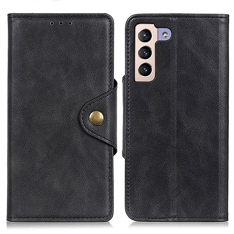 Coque Portefeuille Livre Cuir Etui Clapet N06P pour Samsung Galaxy S22 Plus 5G Noir