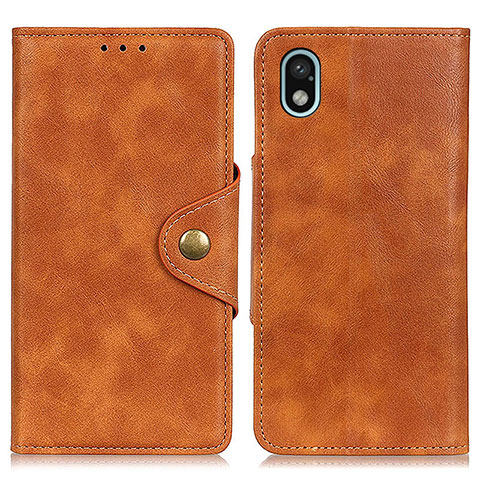 Coque Portefeuille Livre Cuir Etui Clapet N06P pour Sony Xperia Ace III Marron