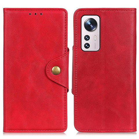 Coque Portefeuille Livre Cuir Etui Clapet N06P pour Xiaomi Mi 12 Lite 5G Rouge