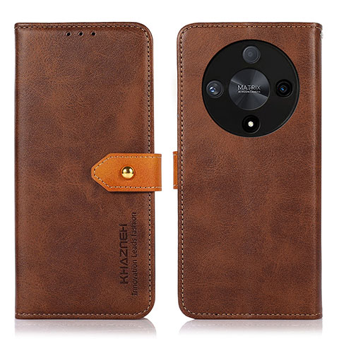 Coque Portefeuille Livre Cuir Etui Clapet N07P pour Huawei Honor Magic6 Lite 5G Marron