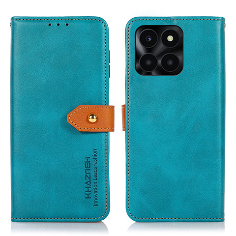 Coque Portefeuille Livre Cuir Etui Clapet N07P pour Huawei Honor X8b Cyan