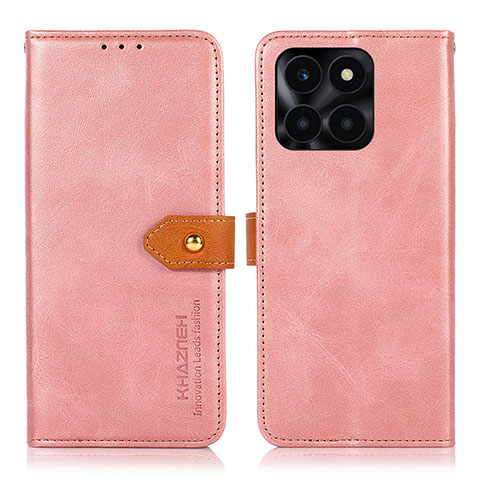 Coque Portefeuille Livre Cuir Etui Clapet N07P pour Huawei Honor X8b Rose