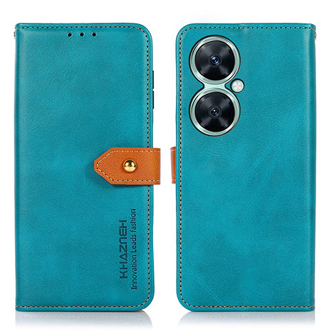 Coque Portefeuille Livre Cuir Etui Clapet N07P pour Huawei Nova 11i Cyan