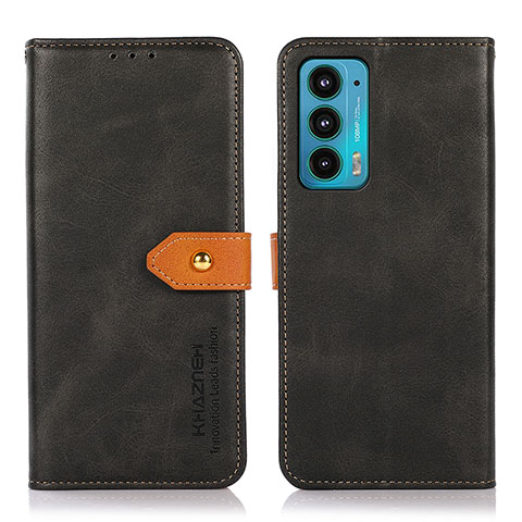 Coque Portefeuille Livre Cuir Etui Clapet N07P pour Motorola Moto Edge Lite 5G Noir