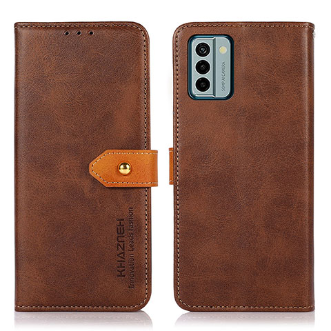 Coque Portefeuille Livre Cuir Etui Clapet N07P pour Nokia G22 Marron