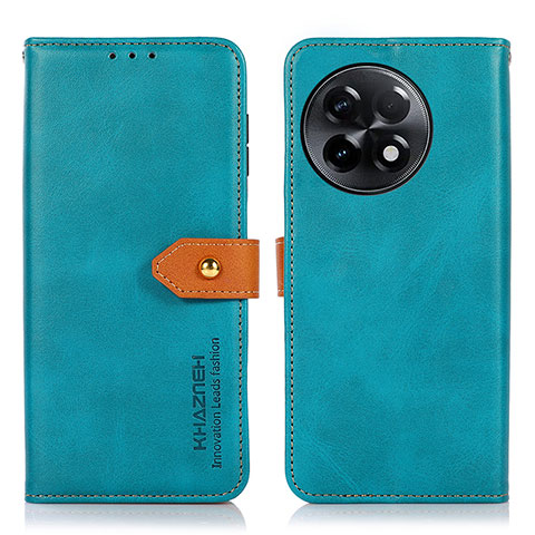 Coque Portefeuille Livre Cuir Etui Clapet N07P pour OnePlus Ace 2 5G Cyan