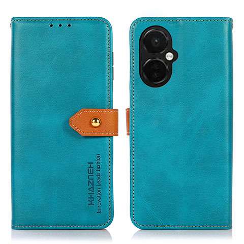 Coque Portefeuille Livre Cuir Etui Clapet N07P pour OnePlus Nord CE 3 5G Cyan