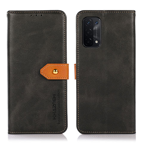 Coque Portefeuille Livre Cuir Etui Clapet N07P pour Oppo A93 5G Noir