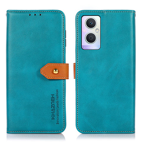 Coque Portefeuille Livre Cuir Etui Clapet N07P pour Oppo A96 5G Cyan