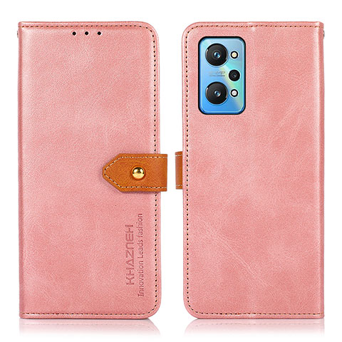 Coque Portefeuille Livre Cuir Etui Clapet N07P pour Realme GT2 5G Rose